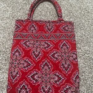 Vera Bradley Red Patterned Tote Bag